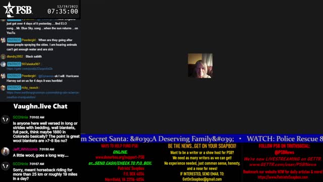 2022-12-19 07:00 EST - Patriots Soapbox AM: with MykelJaye, SkyeBreeze