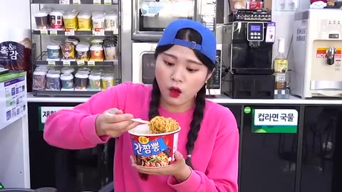 Korea Convenience Store Food DONA Mukbang