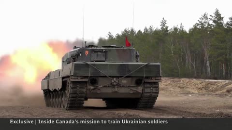 Watch Ukrainian soldiers learn to use Leopard 2 tanks