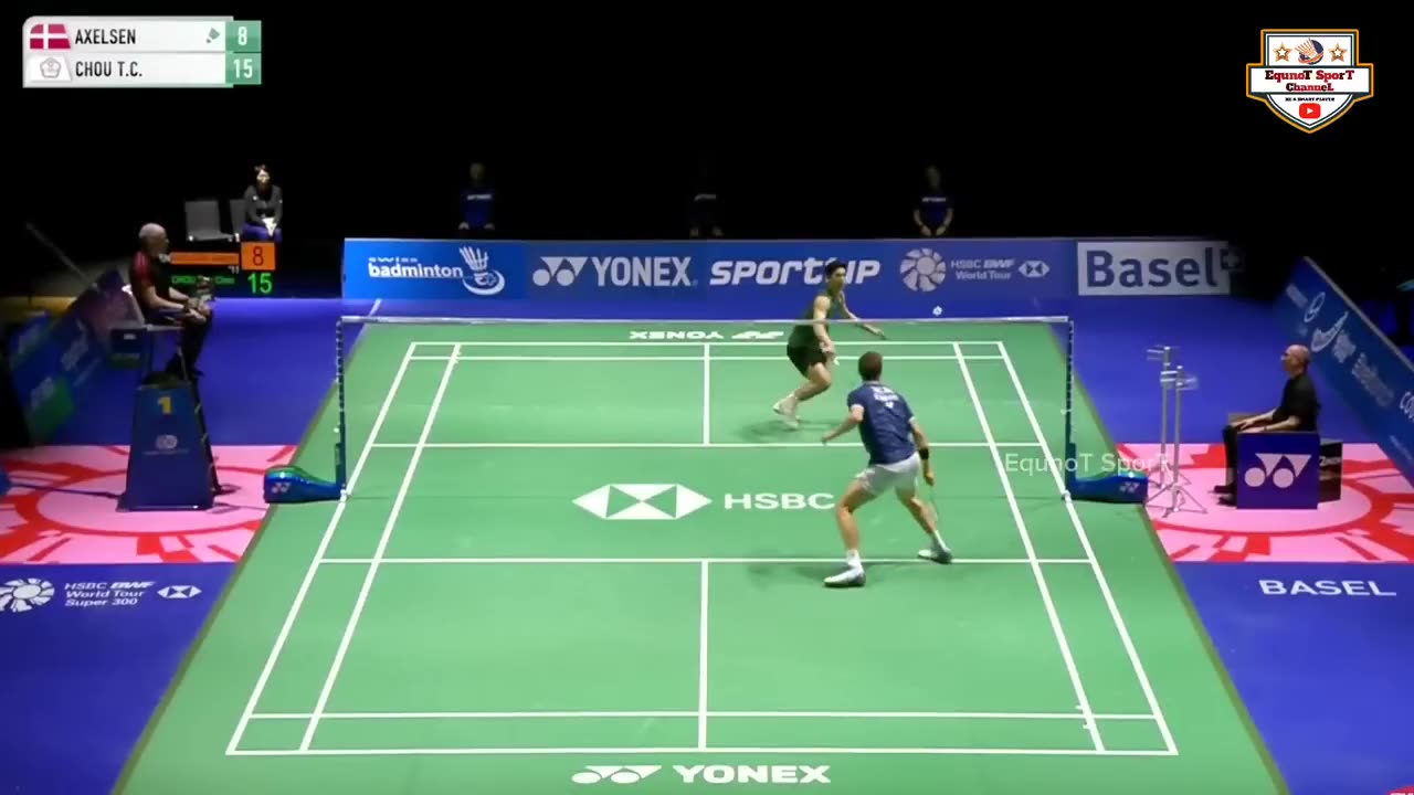 highlights - chou tien chen vs viktor axelsen - swiss open 2023