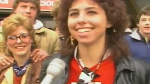 April 2, 1984 - Indy Fans Line Up for Van Halen Tickets at Market Square Arena