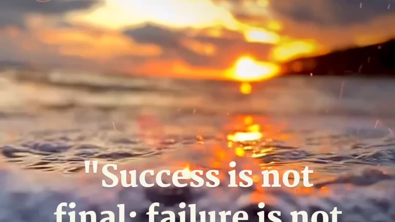 Success is not final