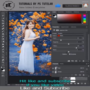 Soft Blue Color Grading in Photoshop