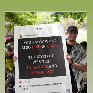 You know what also died in Gaza? The Myth of western humanity and democracy!