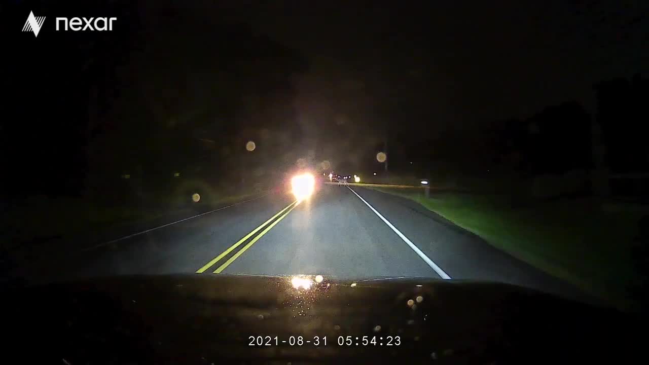 Driver Swerves to Avoid Deer and Misses Guardrail