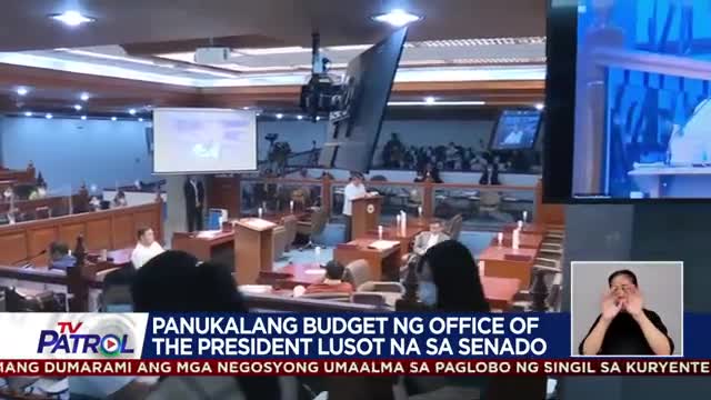 Panukalang 2023 budget ng Office of the President lusot na sa Senado