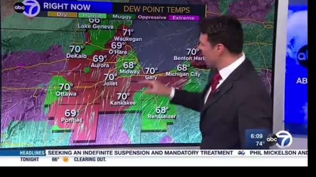 This #weatherman loses it when he discovers his screen can move