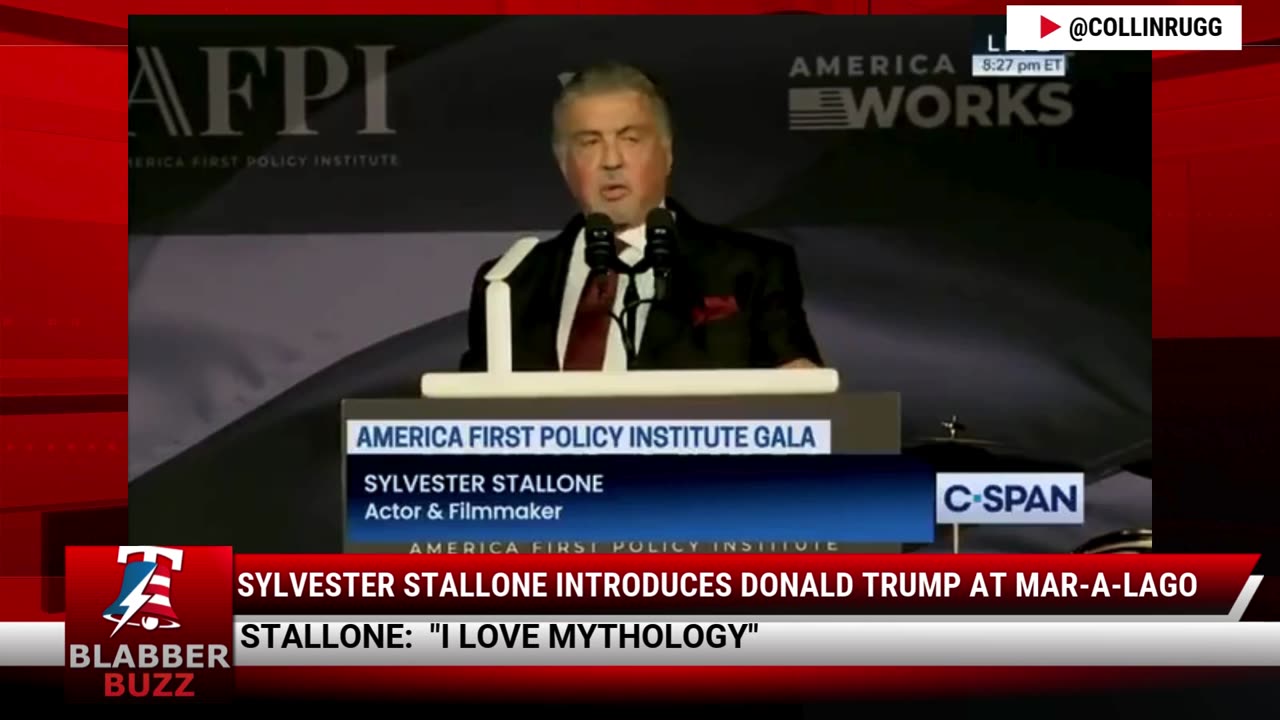 Sylvester Stallone Introduces Donald Trump At Mar-A-Lago