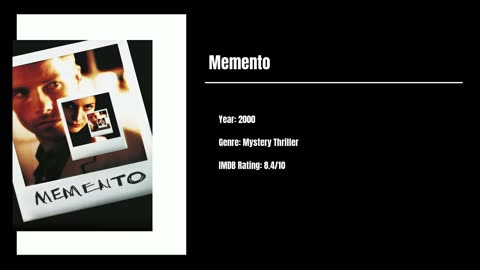 Best Movies To Watch #53 - Memento