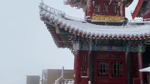 Who on earth would like this atmosphere # Show you the snow scene # Snow scene