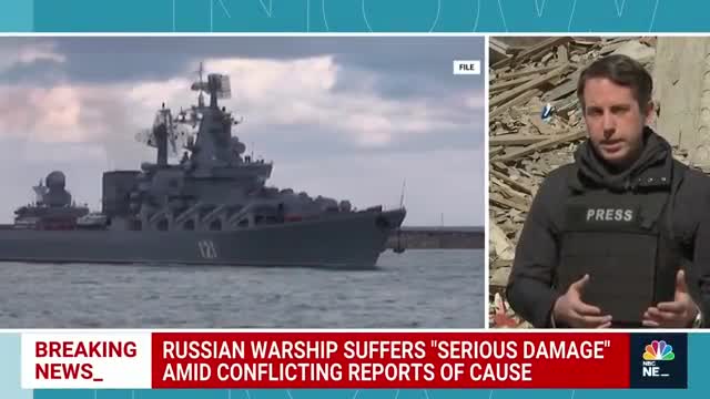 Russian Warship Near Ukraine Suffers ‘Serious Damage’