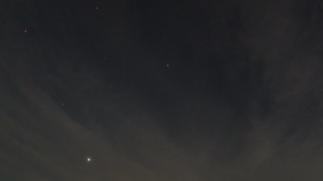 The night sky and shooting stars in the desert