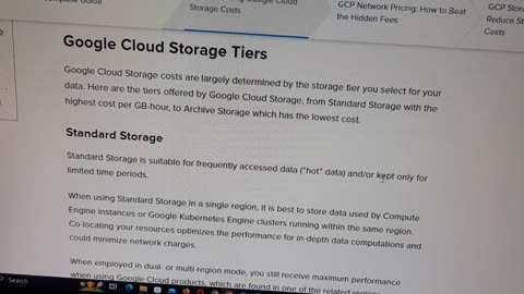Understanding Google Cloud Storage Costs
