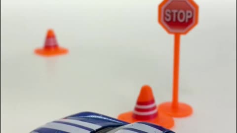 Small Toy Cars Backing Up