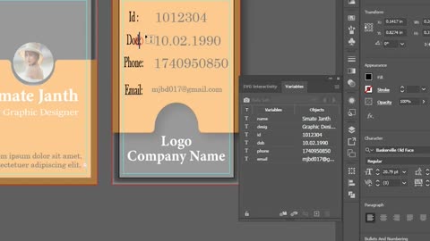 how to create variable data in illustrator