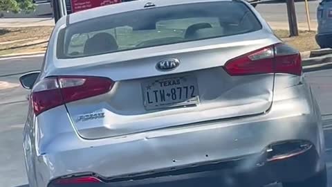 What's going on in the car up front