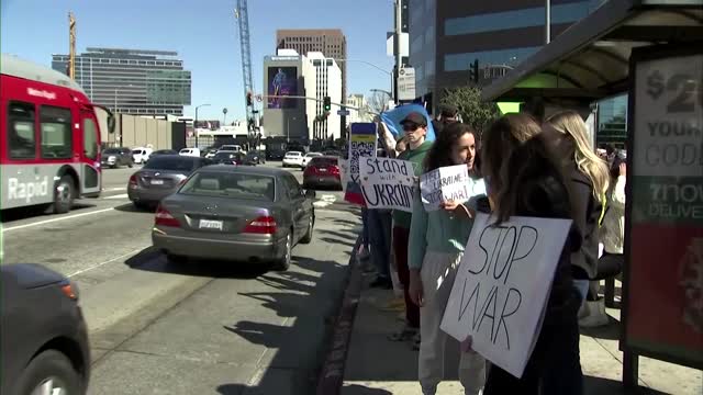 'Truly scary:' protesters in LA, D.C. decry Ukraine invasion