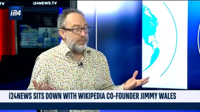 Wikipedia founder Jimmy Wales on i24NEWS