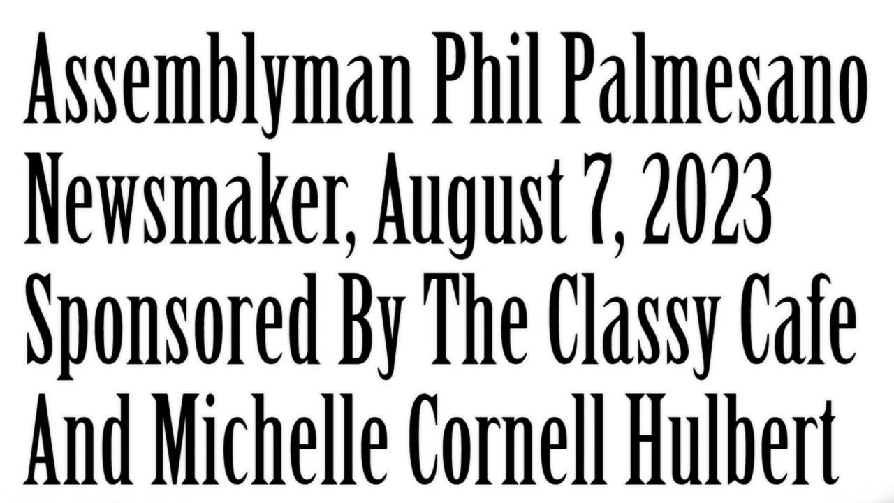 Newsmaker, August 7, 2023, Assemblyman Phil Palmesano