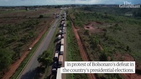 Brazil: Bolsonaro supporters block roads in protest against election defeat