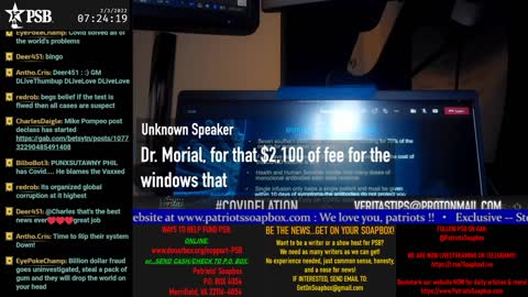 2022-02-03 07:00 EST - Patriots Soapbox AM: with LadyRWB , MykelJaye & DD