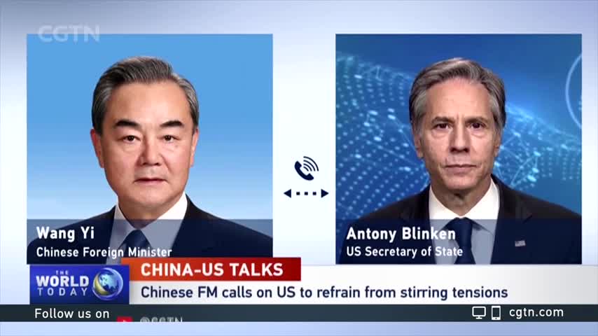 Wang Yi holds phone conversation with Blinken