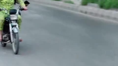 Girls funny video on bike's