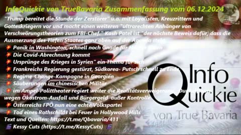 InfoQuickie von TrueBavaria Zusammenfassung vom o6.12.2024