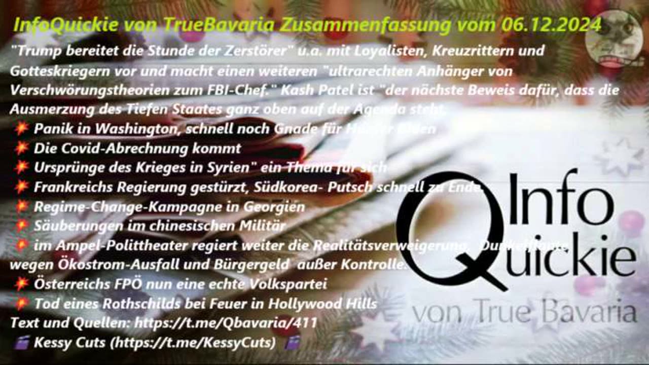 InfoQuickie von TrueBavaria Zusammenfassung vom o6.12.2024