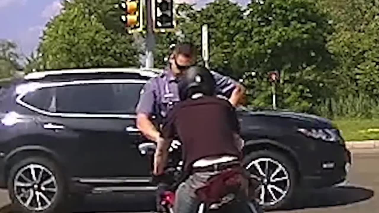 Motorcyclist Pushes Massachusetts Trooper Into Traffic While Fleeing Stop