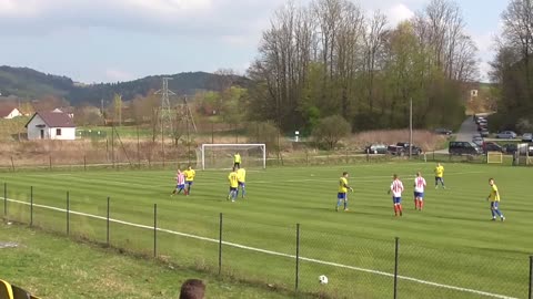 Zawisza Rożnów - Sokół Stary Sącz 1-1 17 kolejka A-klasy Nowy Sącz 09.04.2017