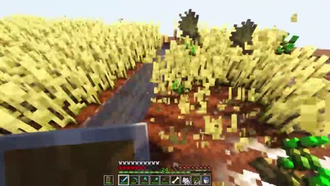 100 days survival challenge in random biome Minecraft