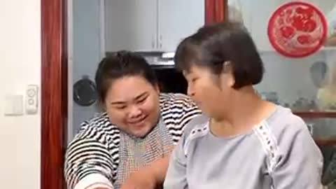 Funny mother and child