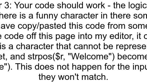 strpos returns false when needle string contains an invisible zerowidth character