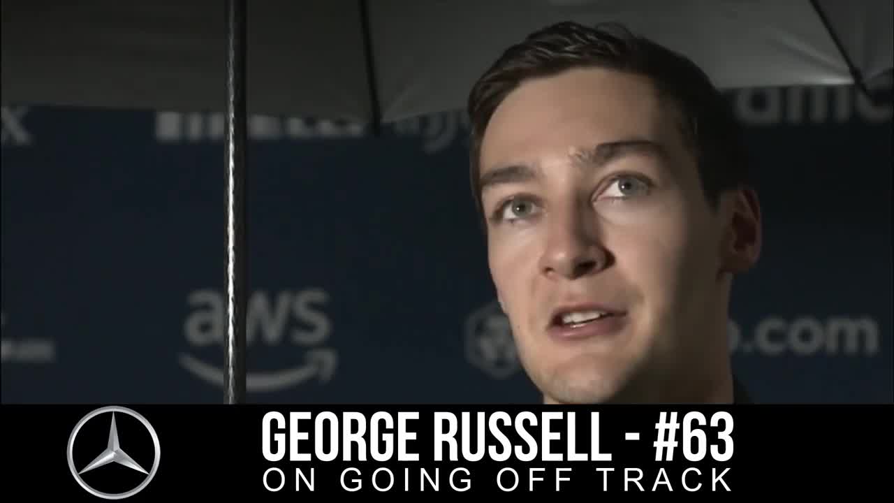 George Russell post qualifying F1 interview in Brazil