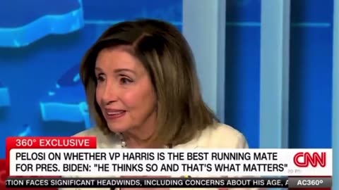 Nancy Pelosi - Is Kamala Harris the best Running Mate? The VP doesn’t Do that Much 😂