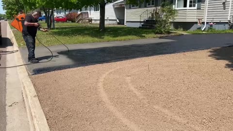 Professional Asphalt Spray Sealing: “The Newly Seeded Lawn One” Top Coats Pavement Maintenance