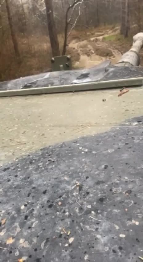 Footage of Massive 155mm Gun Crossing a River