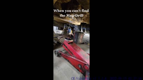 When you can't find the magnetic drill