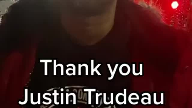 Protestor thanks Trudeau for uniting Canadians “What you meant for evil, God meant for good”
