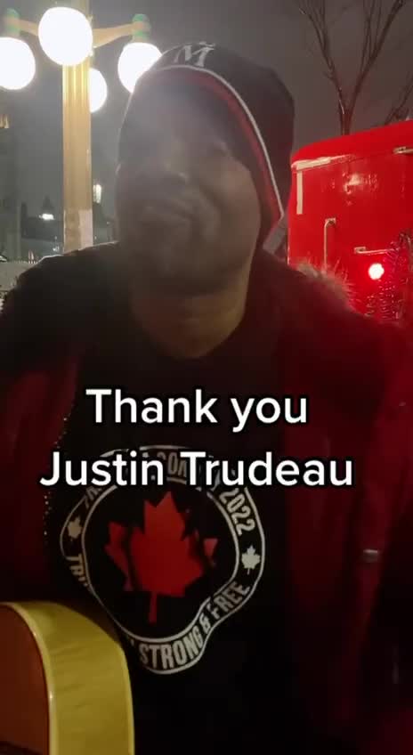 Protestor thanks Trudeau for uniting Canadians “What you meant for evil, God meant for good”