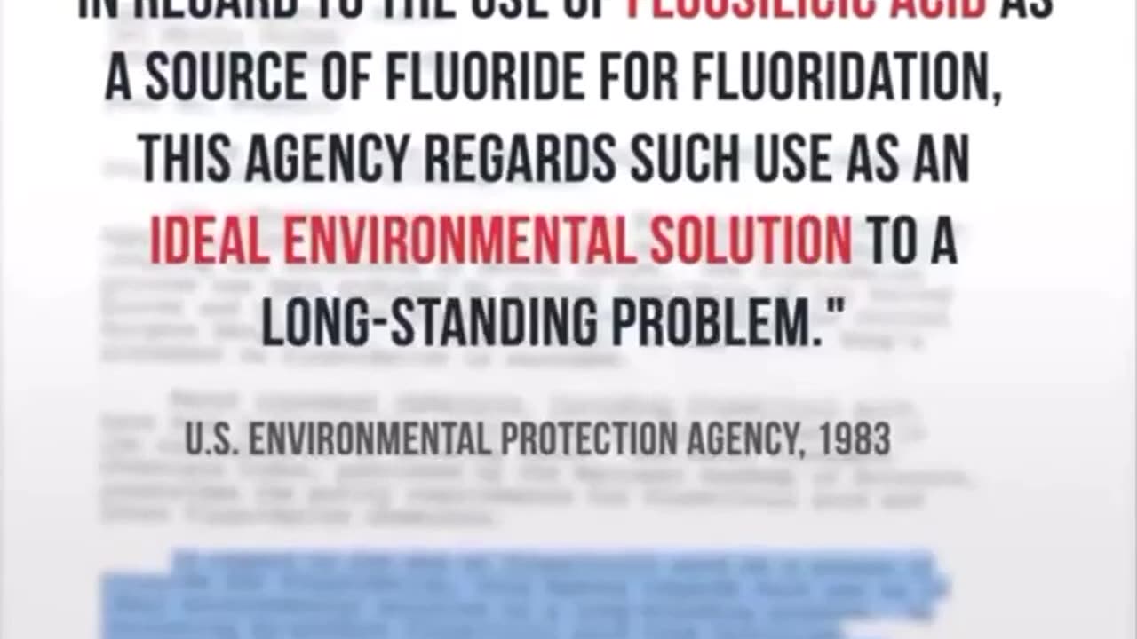 Some important information on fluoride in our water
