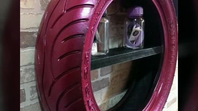 More beautiful ideas for reuse old tire craft | artistic home decor ideas