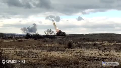 TOS-1A "Solntsepek" strikes at the fortifications of the Armed Forces of Ukraine