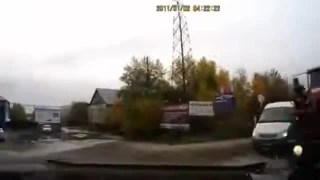 Car crash 2014 Art of trolling The truck driver