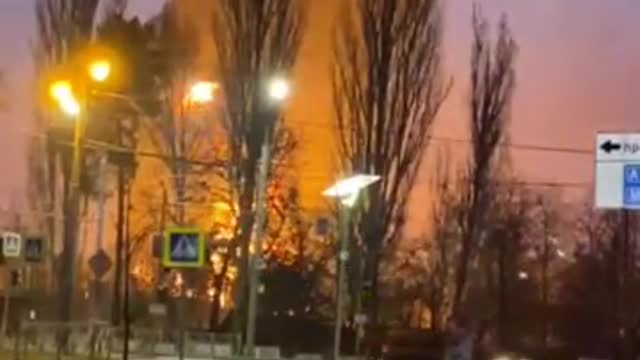 Ukraine War - Their are no victims of a fire at an oil depot in Bryansk