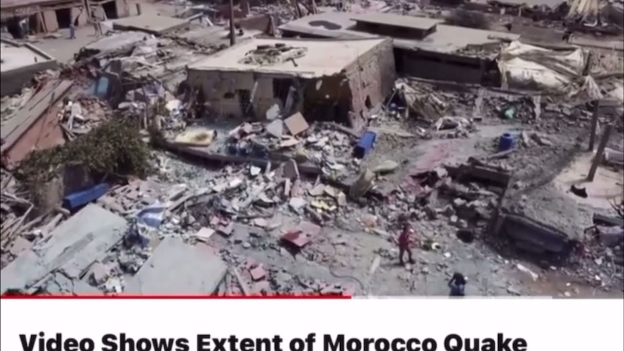 Extent of Morocco (September 8th, 2023) Quake Damage, Death toll 3.000 people and thousands homeless