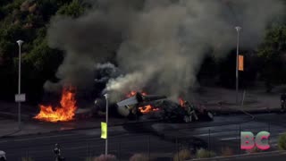 5 are killed when small jet crashes into vehicle after taking off in suburban Phoenix