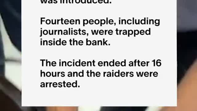 This is what happened during a bank raid in Lebanon as a man held