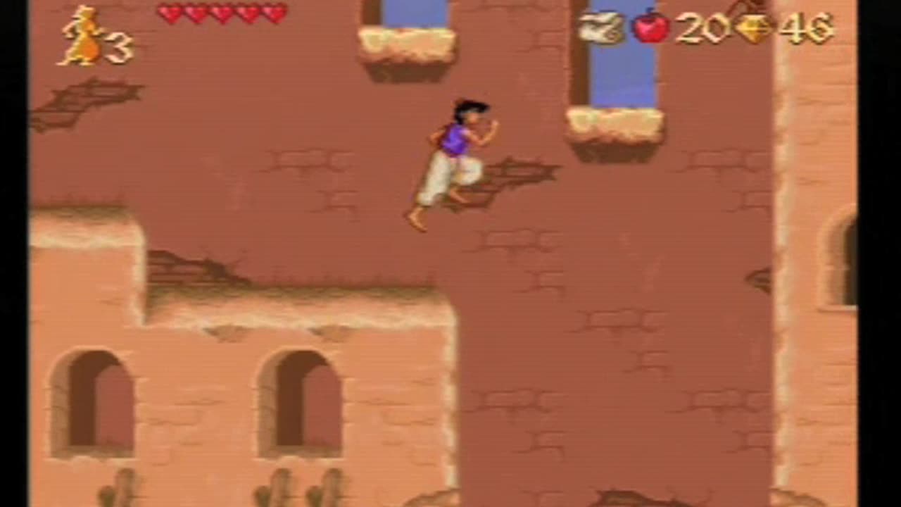 Aladdin SNES Playthough (all red gems) Part 1